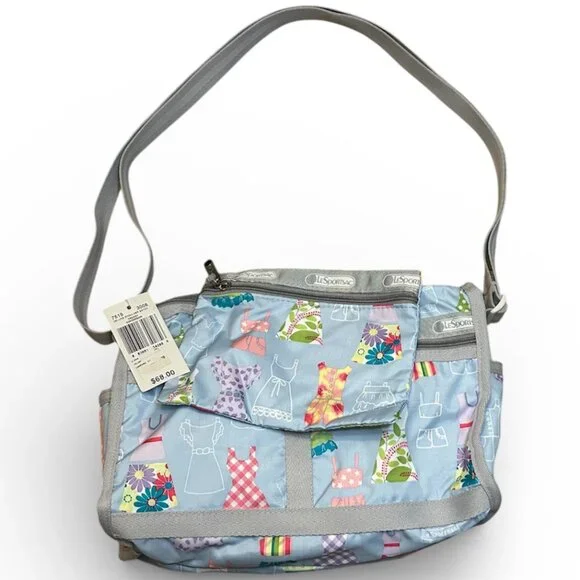 Lesportsac RARE Y2K Vibrant Multicolor Dressy Shoulder Bag - Picture 3 of 5